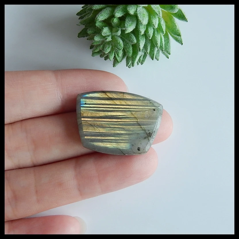 

Natural Gemstone Labradorite Stone necklace pendants Cabochon,27x20x5mm,5.7g