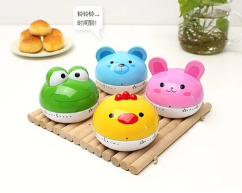 

12PCS Hot Sale New Design Cartoon Novelty Kitchen Timer Kitchen Helper Mini Kitchen Count Down Clip Timer Alarm