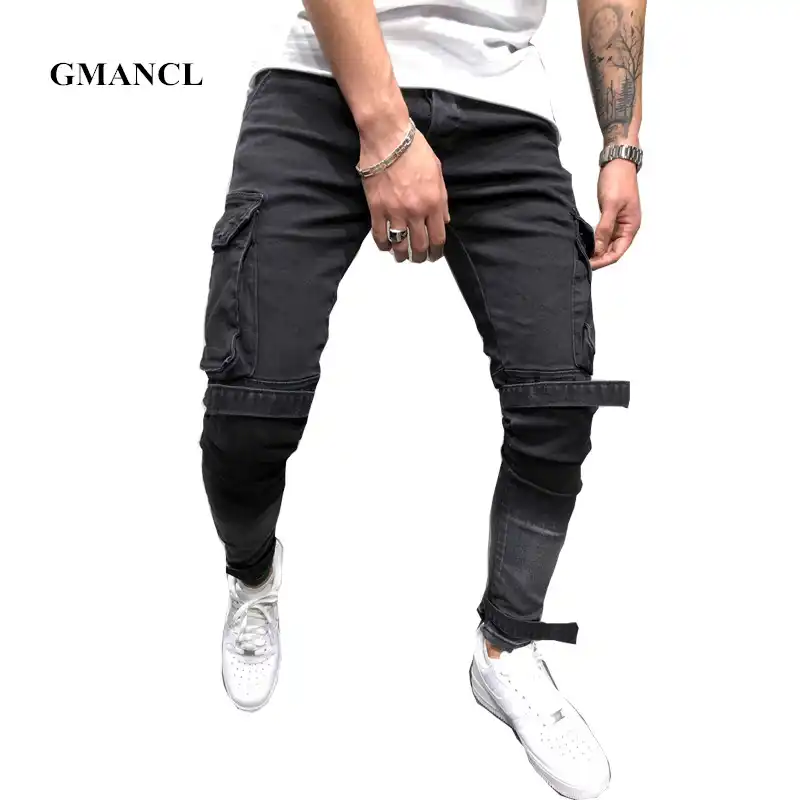 distressed cargo joggers