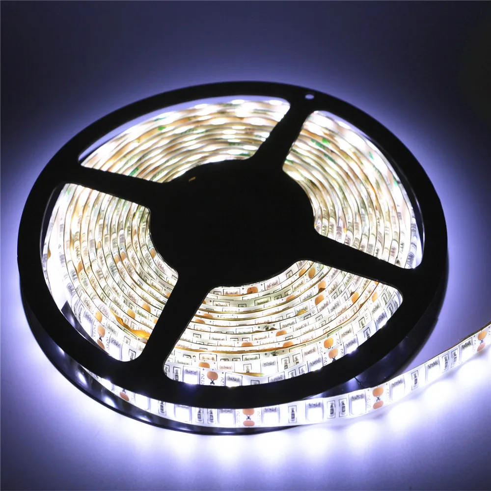 

DC12V 1/2/3/4/5M 5050SMD Led Strip ip20 Non-Waterproof / ip65 Waterproof 60leds/m Flexible Led Strip light Christmas String lamp