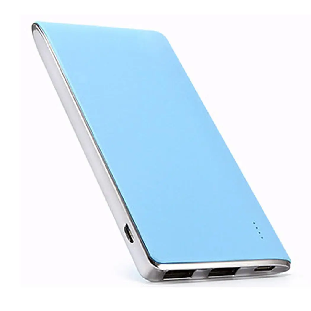 

Portable 5000mAh Power Bank External Battery Charger with 5V/2.4A 5V/2A Dual USB Plastic Ports 5V/1A