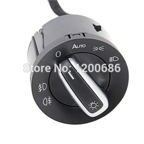 Chrome Auto Headlight Switch Control For VW Volkswagen Golf 4 VW Polo