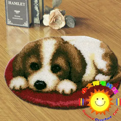 

Free shipping Needlework carpets for living room diy unfinished crocheting yarn matlatch hook rug diy mat crocheting rug horse