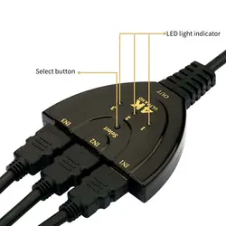 3 Порты и разъёмы HDMI коммутатора Splitter кабель 4 К * 2 К 2160 P Multi Switcher хаб для ЖК-дисплей HDTV PS xbox EM88