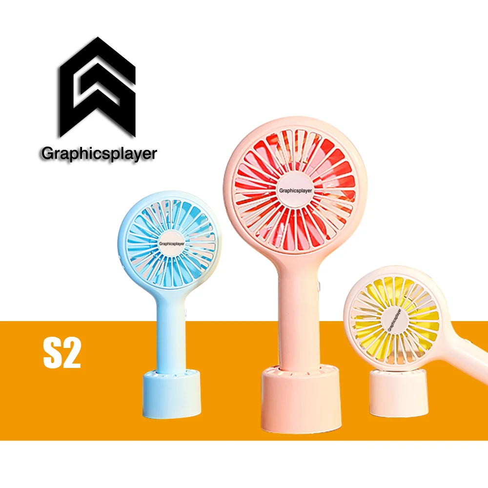 

USB fan rechargeable portable handheld 3 speed mini portable small USB cooling fan