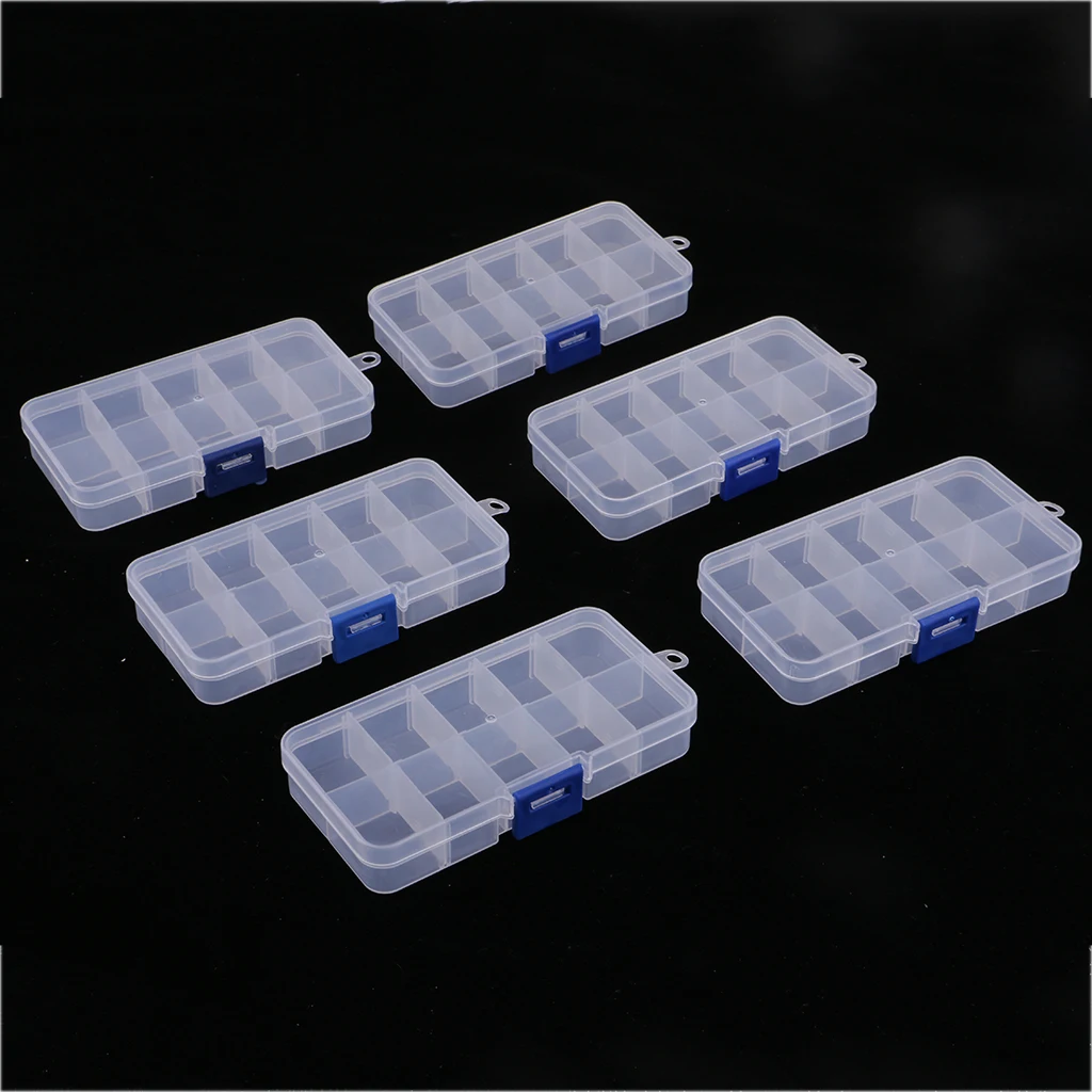 10/15/24/36 Durable Grid Plastic Compartment Jewelry Adjustable Organizer Storage Box Jewelry Packaging