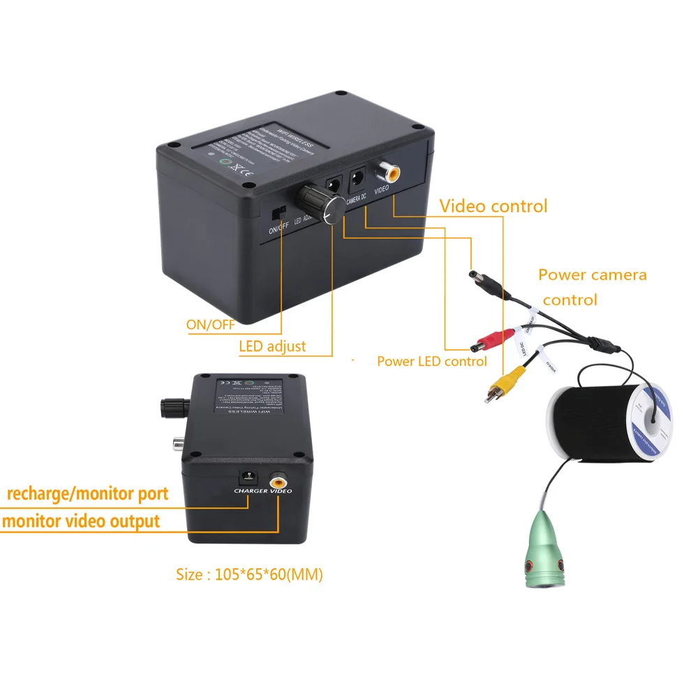 PDDHKK Wi-Fi беспроводной визуальный видео рыболокатор камера с 6 шт. 1 Вт IR светодиоды водонепроницаемая рыболовная камера видео без монитора