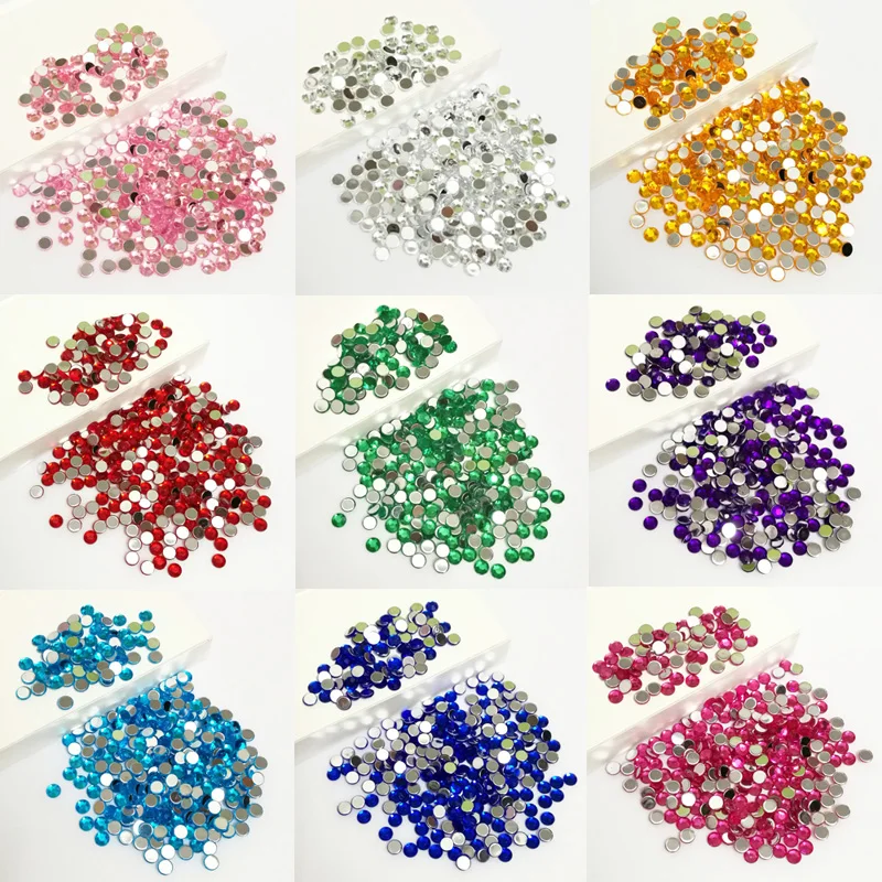 1 Grade A High Quality Flat Back Acrylic Rhinestone