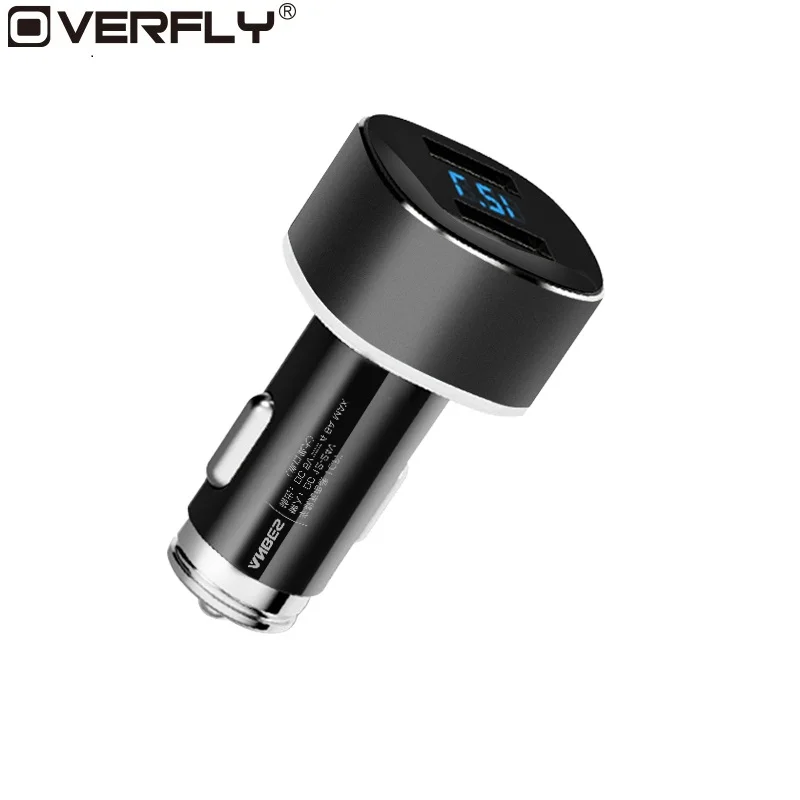 Автомобильное зарядное устройство для телефона 5 V 2.4A Dual USB s с светодиодный