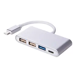 Тип C до Тип C Женский и USB3.0 USB2.0 Порты и разъёмы концентратор нескольких Порты и разъёмы адаптер Порты и разъёмы зарядки для MacBook