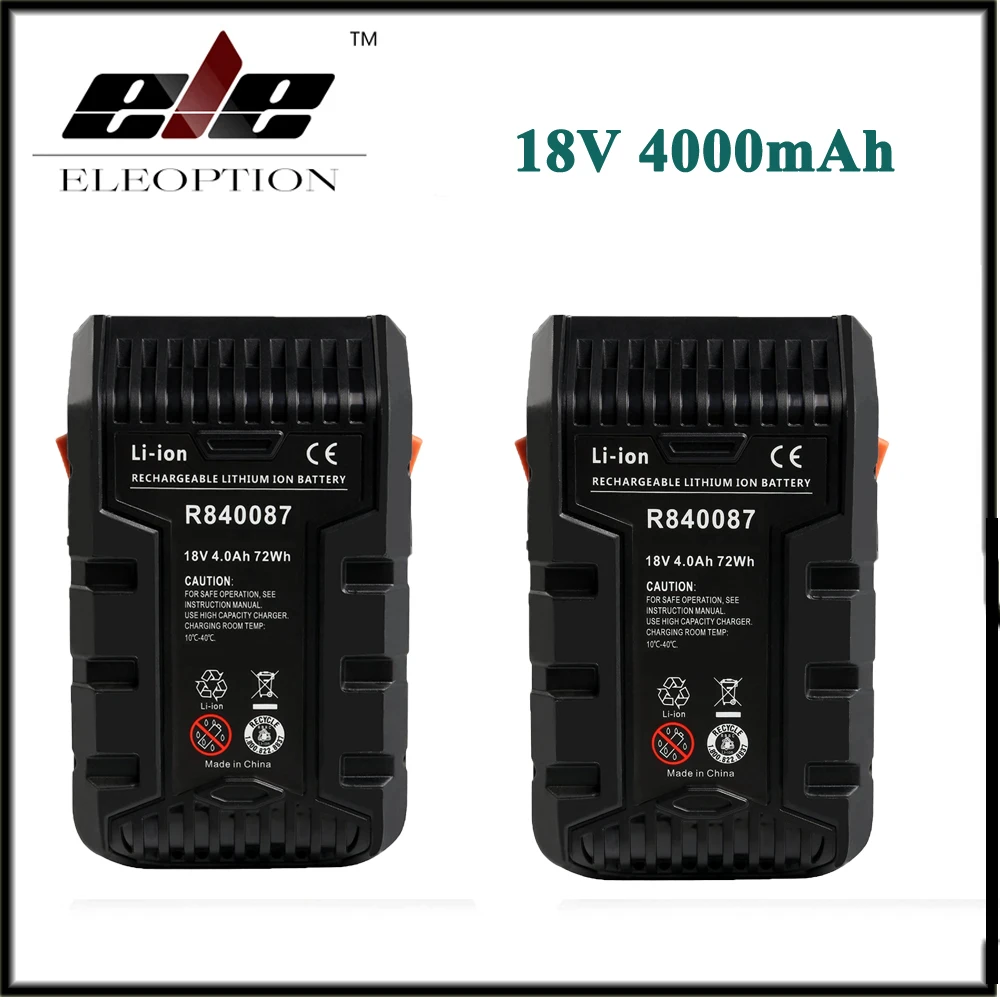 2x Eleoption 4000mAh 18V Li ion Rechargeable font b Power b font font b Tool b