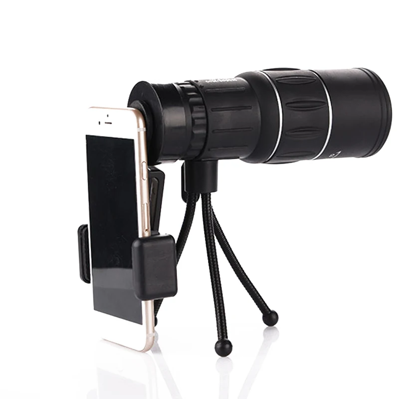 16X52 HD Mini Monocular With Hose Tripod & Phone Clip
