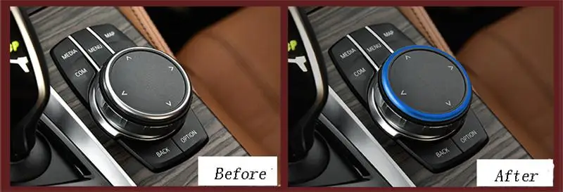 Автомобильный Стайлинг мультимедийных кнопок Авто украшения крышки наклейки Накладка для BMW 5 серии G30 g38 внутреннее покрытие: нержавеющая сталь аксессуары
