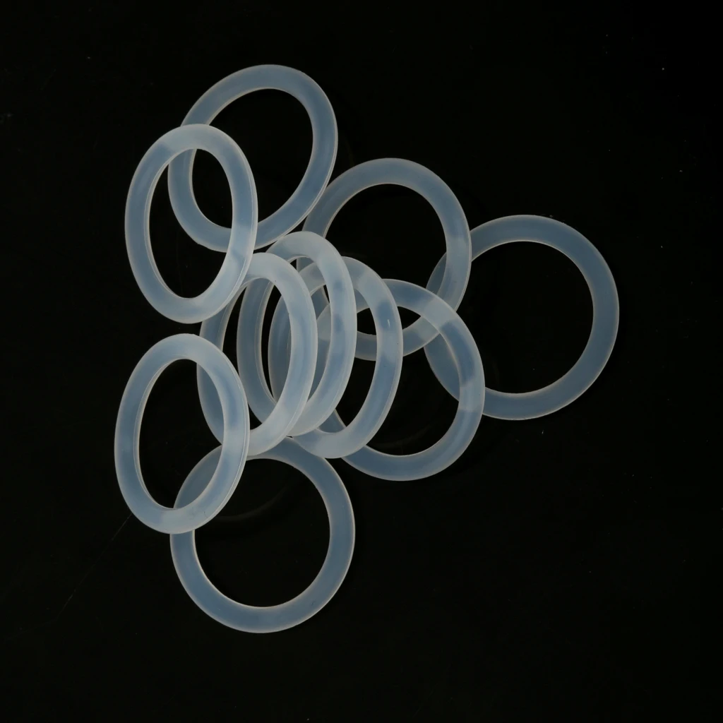 10Pcs/Pack Silicone Baby Pacifier Holder Adapter O Ring Dummy Ring Ring Clear for Child's Comforter Clothing Pacifiers