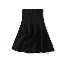 Женская Осенняя Юбка трикотажная длинная высокая талия трапециевидная Женская Весенняя плиссированная юбка SSA-19ING