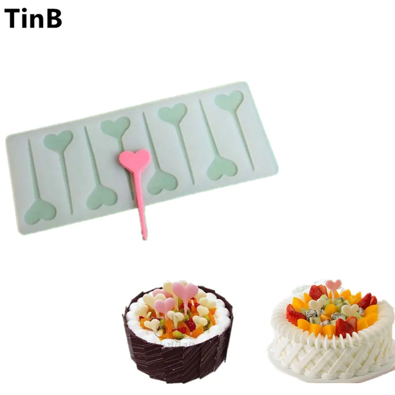 

DIY 3D Heart Shape Chocolate Silicone Mold Bakeware Decorating Cake Cookie Icecream Cake Tools Chocolate Mould Decor Muffin Pan