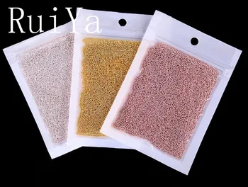 

Rose Gold Silver 0.8MM Mini Metal Beads Studs Nail Art Decorations Nail Stickers Jewelry Tiny Balls Manicure 3D Rhinestone