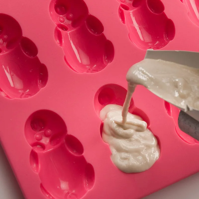3D мультфильм свинья шаблон силиконовые формы для торта многоразовые антипригарные DIY Шоколад Конфеты помадка формы для выпечки печенья