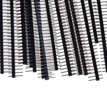 10 paires/20 Pièces 40Pin 2.54mm Simple Rangée Mâle Droit SIL Broches Prise Rangée Bande PCB Connecteur Offre Spéciale Pour Arduino