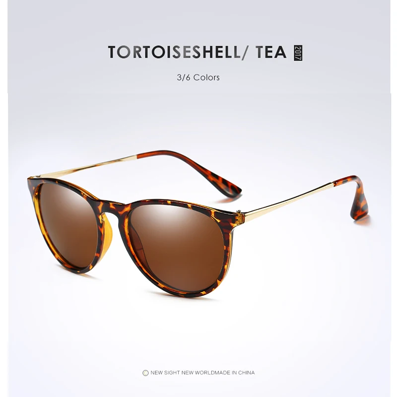 POLARSNOW, сплав+ PC, высокое качество, поляризованные солнцезащитные очки для женщин, фирменный дизайн, круглые Модные солнцезащитные очки, зеркальные линзы Oculos