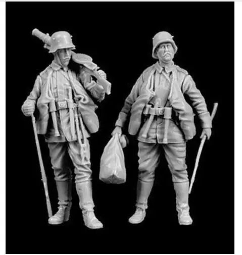 1/35 ancient man include 2 with Sack   Resin figure Model kits Miniature gk Unassembly Unpainted