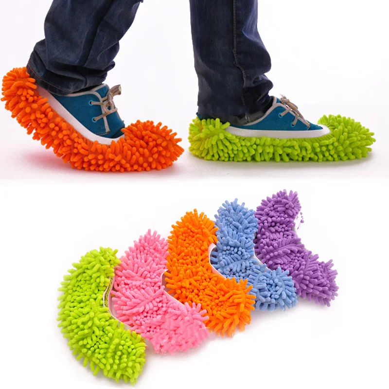 Dust Mop Slipper House Cleaner Lazy Floor Dusting Cleaning Foot Shoe