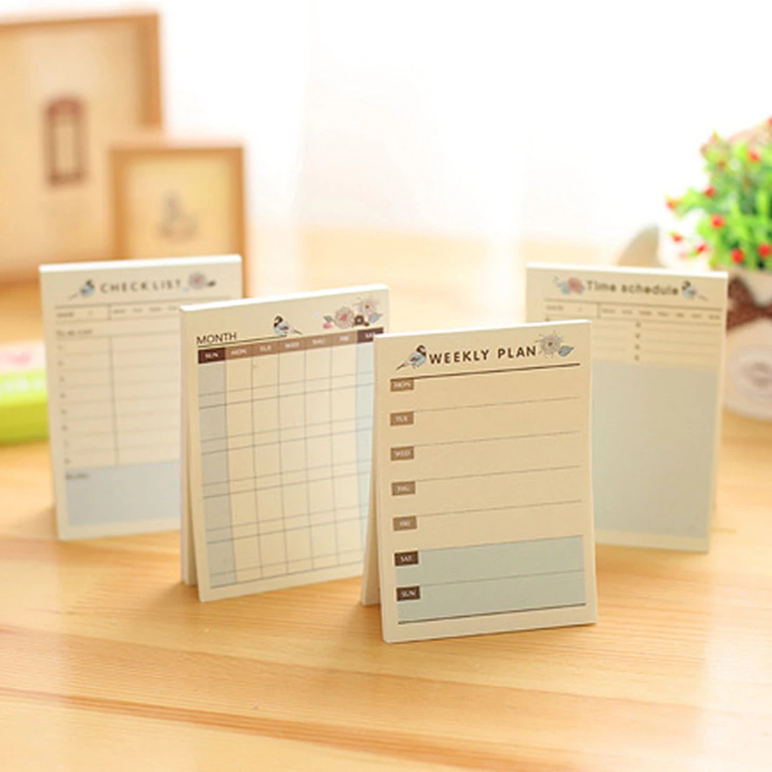 

New Cute Student Desk Time Organizer Pad Stationery Candy Monthly Weekly Daily Planner List Memo pad/note Pad