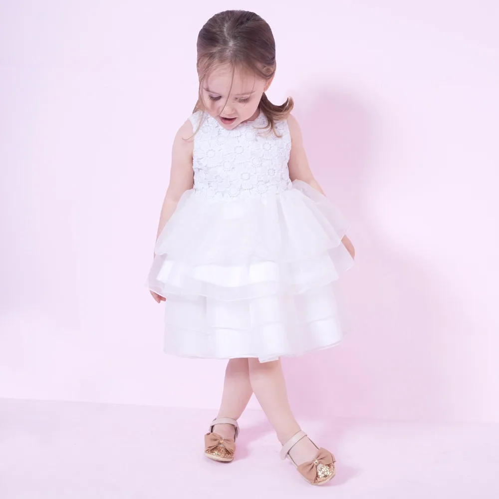 

Yingzifang New Sale Baby Girls Lolita Style Tiered Ball Gown Princess Wedding Party Clothes Bridesmaid Dress Long Tees