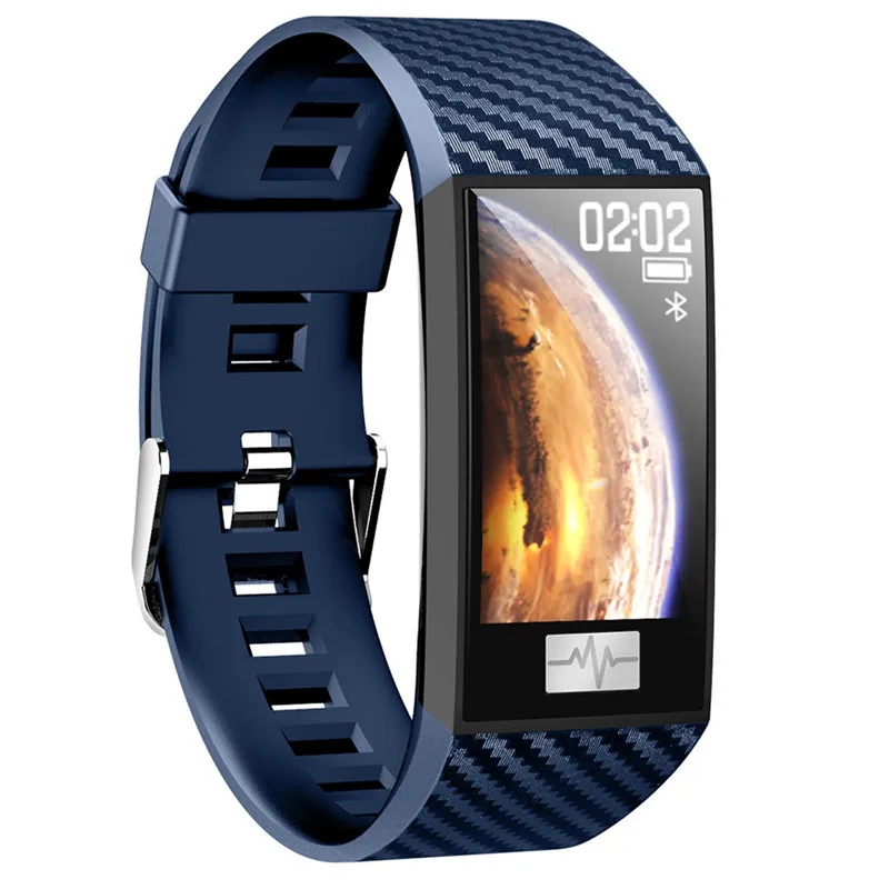 Usb charging Bluetooth ECG Heart Rate Blood pressure Monitor IP68 Sport Smart Watch Pedometer with Standard exercises functions