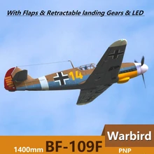 FMS RC Airplane 1400MM 1.4M Bf 109 Bf109 Me 109 Messerschmitt Brown 6CH 4S EPO PNP Big Scale Gaint Warbird Model Plane Aircraft