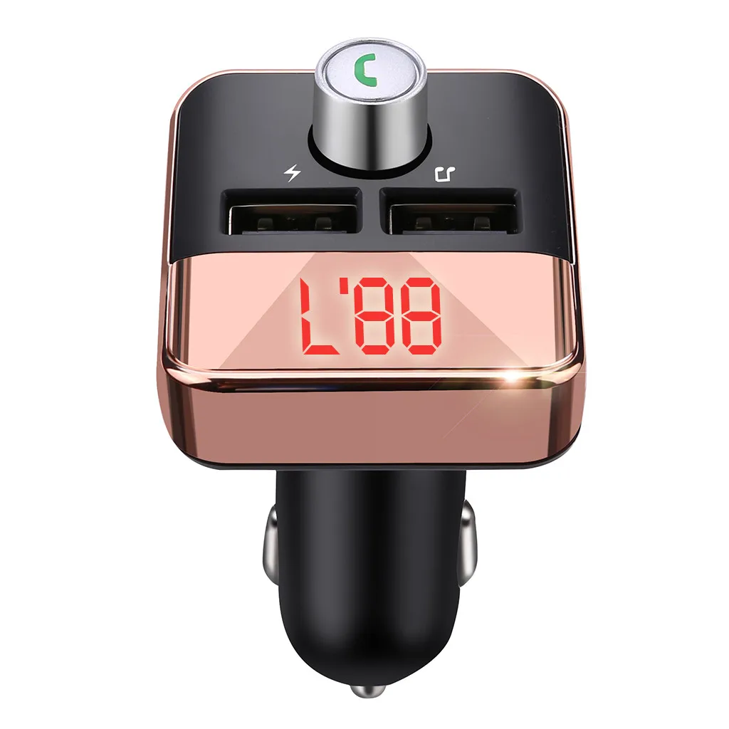 5 V/2.1A передатчик FM Bluetooth автомобильный беспроводной радио адаптер USB зарядное устройство mp3-плеер авто аксессуары черный