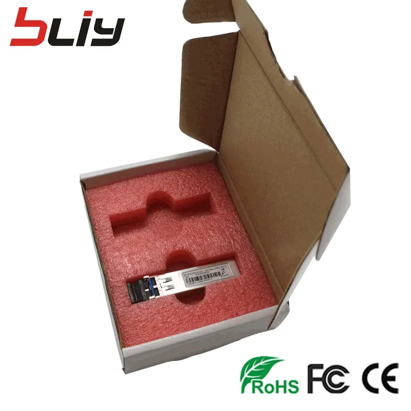 Bliy гигабитный sfp модуль 1,25G SM LC dual fiber GBIC 550 м/20 км/40 км/80 км/120 км sfp трансивер ETHERNET модуль