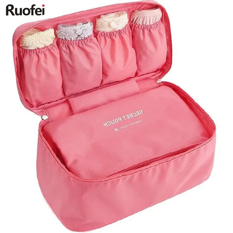 

2017New makeup Bag Travel Bra Underwear Lingerie Organizer Bag Cosmetic Daily Supplies Toiletries Storage Bra Bag C12