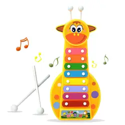 Ребенка раннего музыкальный инструмент 8-Примечание милый жираф стороны стук фортепиано с стучится стержней Развивать музыкальные