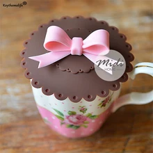 Милый Бант пылезащитный многоразовый силикон крышка чашки теплоизоляция крышка чашки уплотнение силиконовый чехол