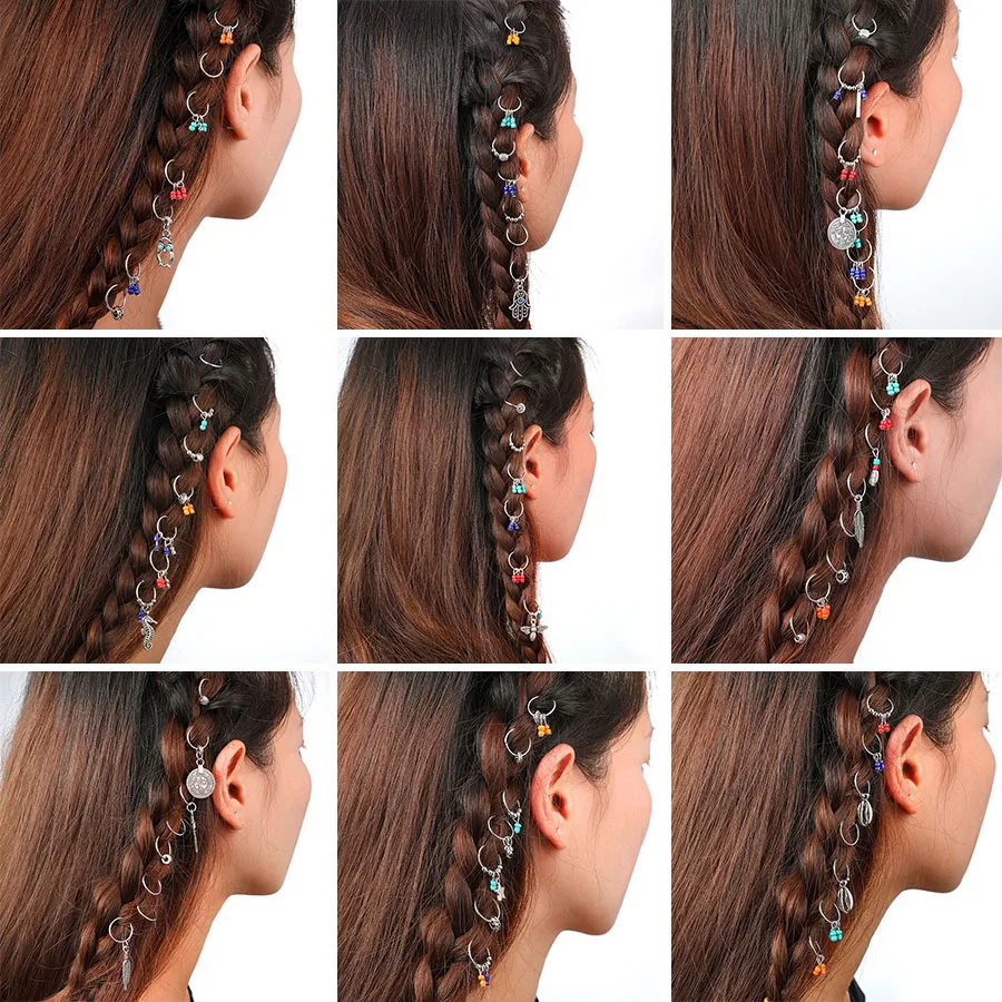 

HuaTang Trendy Colorful Beads Hair Card Issue Geometric Leaf Hair Statement for Women Girl Elegant Hair Jewelry Accessories