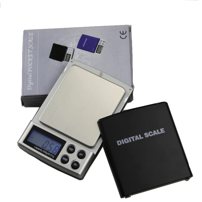 

Hoomall 1Pcs Portable Scales 100g/200g/300g/500g/1000g Jewelery Digital Scales High Precious Medicinal Herbs Gold Scales Pockets