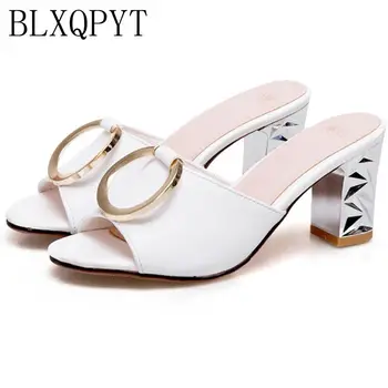 

BLXQPYT Hot Sale Ladies Fashion Sandalias Mujer Big Size Summer Style Women Shoes Casual Home Beach Sandals Slippers 6207