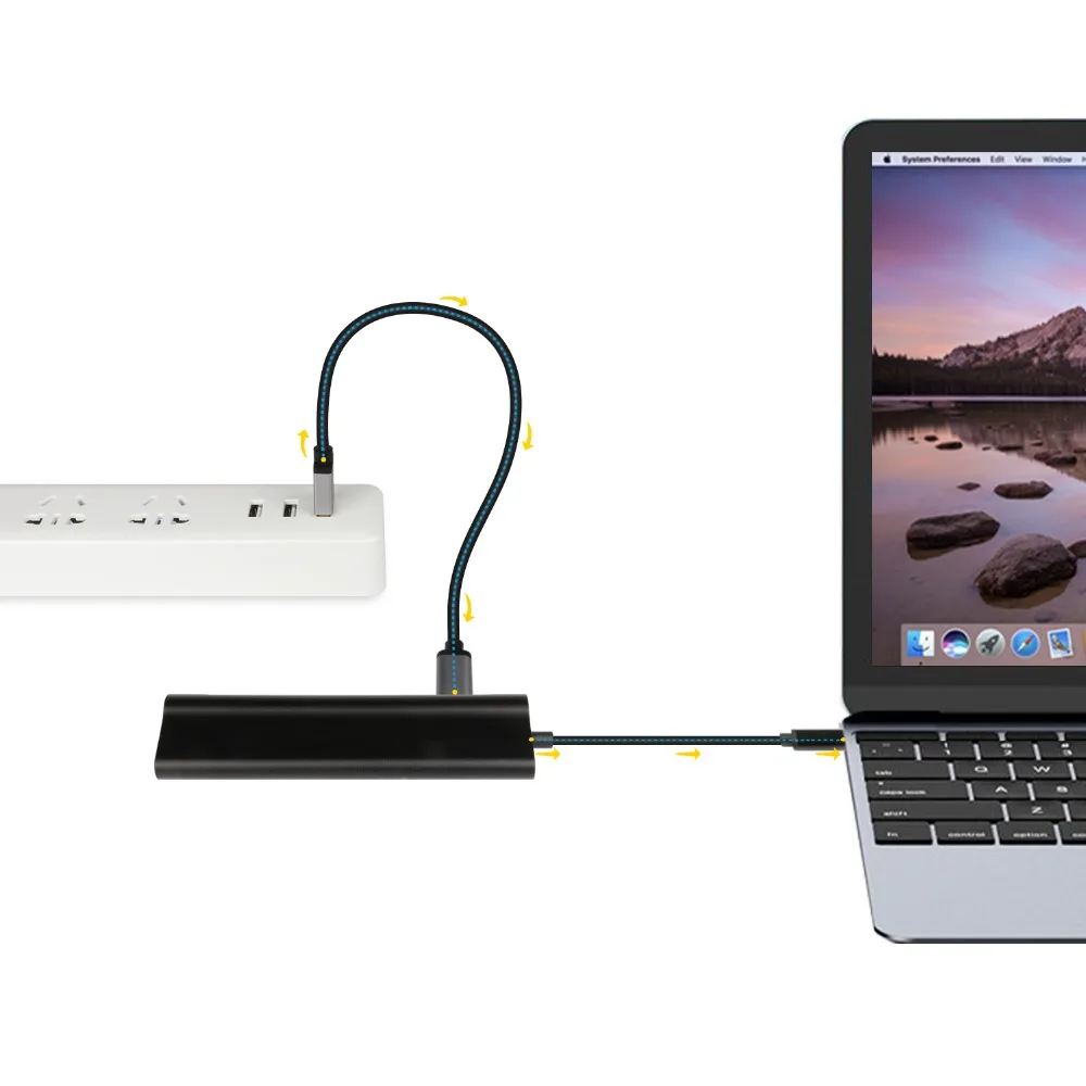 Jckel USB C 3 1 концентратор к HDMI SD/TF кардридер Type зарядный порт 2 0 адаптер для MacBook Pro HUB| |