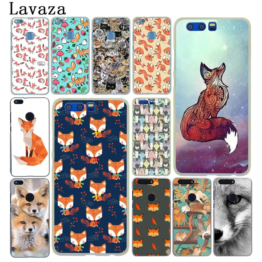 

Lavaza Animal More Cute Fox cat Hard Case for Huawei Honor 6A 7X 7C 7A 6C Pro 8 9 10 Lite 8C 8X Mate 10 20 Lite Pro Cover