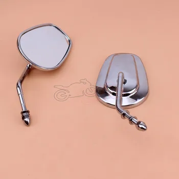 

1pair Motorcycle Chrome Metal Rear View Mirror for Harley Road King Classic FLTRU VRSCAW ROAD GLIDE ULTRA Rear View Mirror