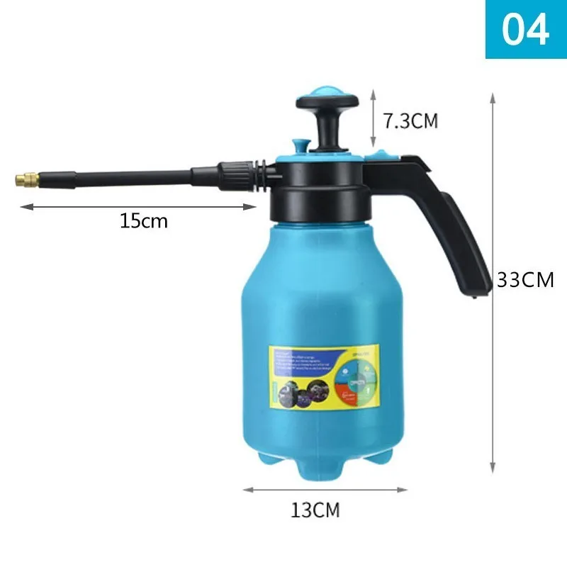 07 Gardening Pressure Water Spray Bottle Portable Garden Irrigation Plant Flower Watering Can Pump Pressure Sprayer Cleaning Tools - Цвет: 07