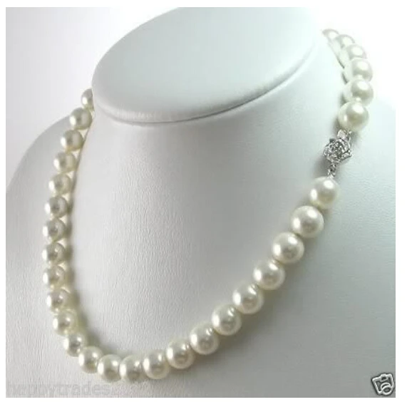 

Free shopping! Charming!8-9MM white Akoya Cultured Pearl Jewelry Necklace 18