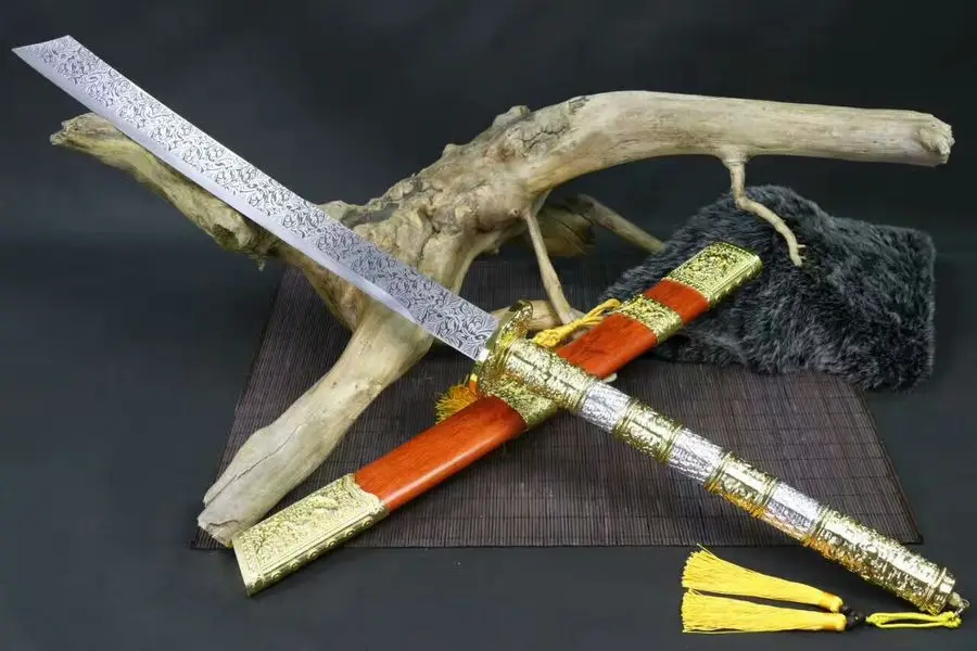 Высокое качество, Broadsword KnagXi Saber DaDao WUSHU меч прочные острые клинок из марганцевой стали палисандр оболочка хороший