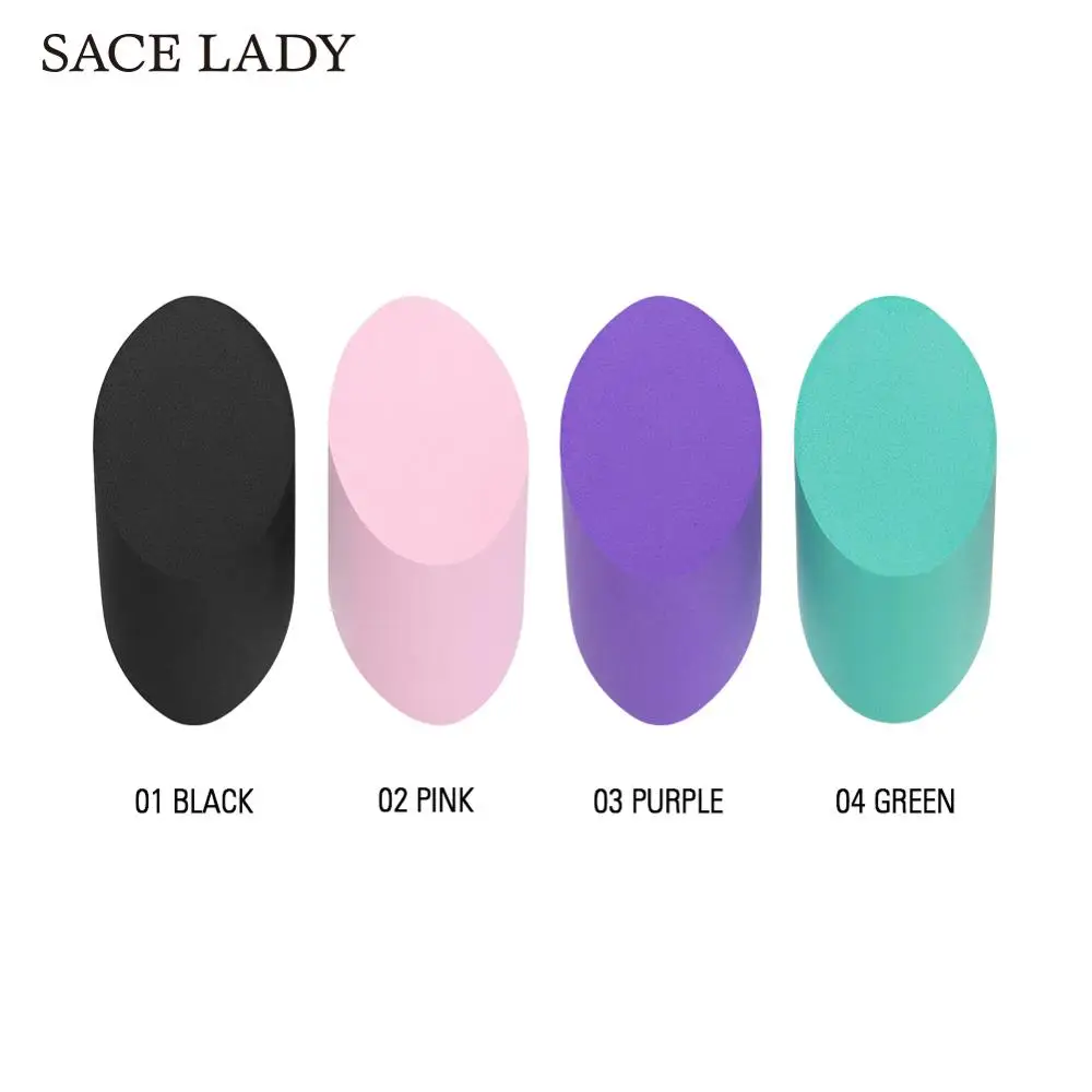 SACE LADY Ellipse блендер губка для макияжа 4 цвета основа для макияжа Косметическая пуховка для консилера крем макияж пудра Губка аксессуары