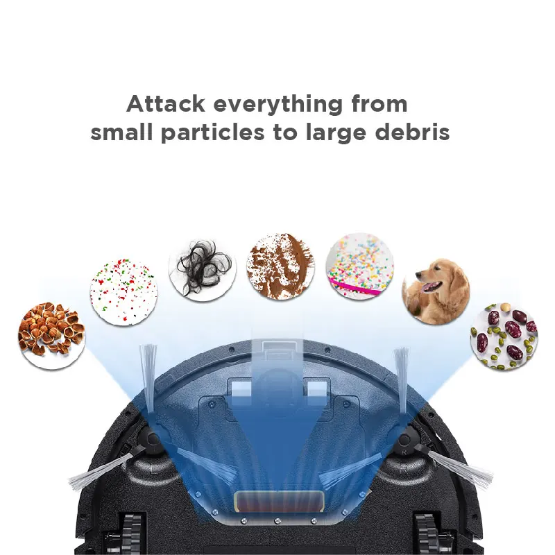 Midea Smart Robot Vacuum Cleaner MR04\\03 2in1 for Vacuum&Mop,Powerful Suction,UV Lamp with 4 Modes Robot Aspirador