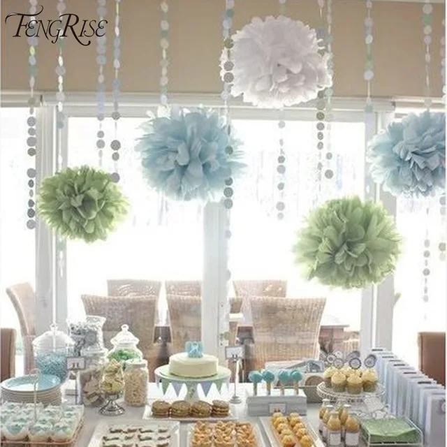 Fengrise 3pcs 20 25 30cm Wedding Tissue Paper Pom Poms Birthday Fengrise 3pcs 20 25 30cm Wedding Tissue Paper Pom Poms Birthday Party Decorations Kids Crepe Artificial