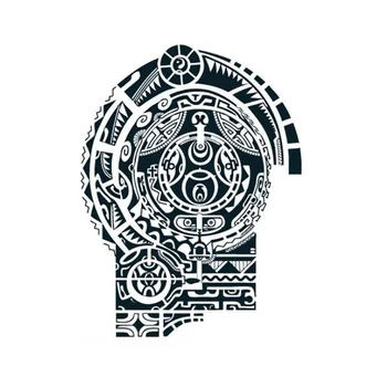 

Shellhard 1 Sheet Left Shoulder Temporary Tattoo Waterproof Removable Sticker Men Body Art Fake Tattoo Stickes 220 x 280mm