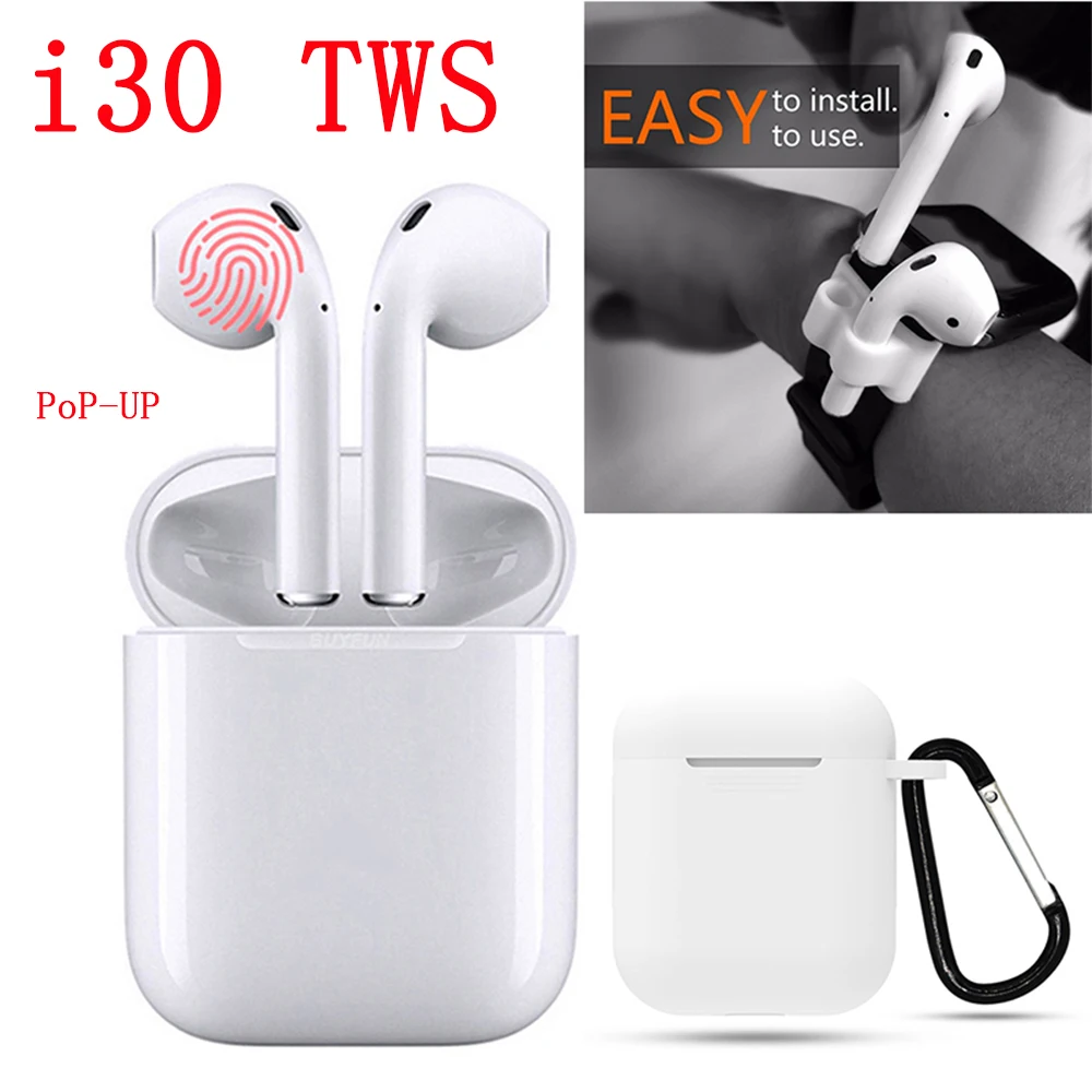 

Real i30 TWS Bluetooth Earphone AP 1:1 Size Earbuds Wireless Headset W1 chip Earphones PK i10 i11 i12 i13 i14 i20 tws