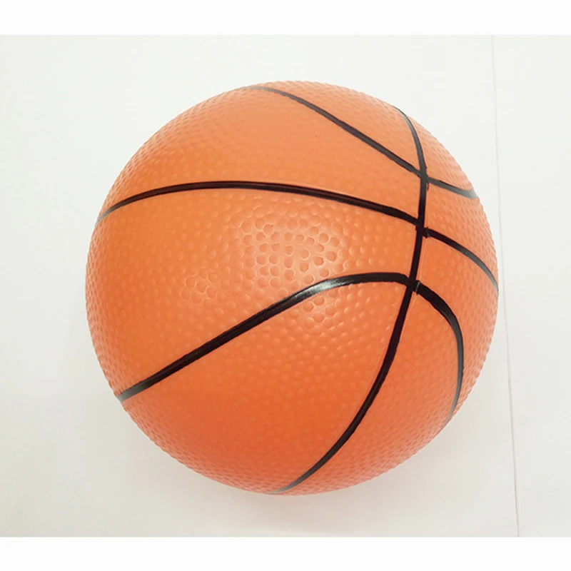 15cm kids sports inflatable toy plastic ball basketball red yellow
